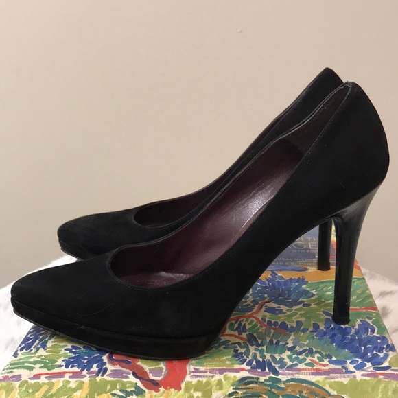 Stuart Weitzman black suede heels - Picture 7 of 12